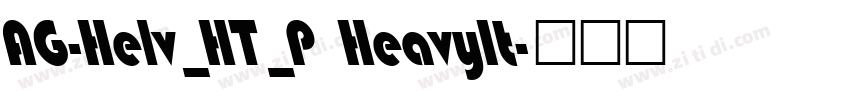 AG-Helv_HT_P HeavyIt字体转换